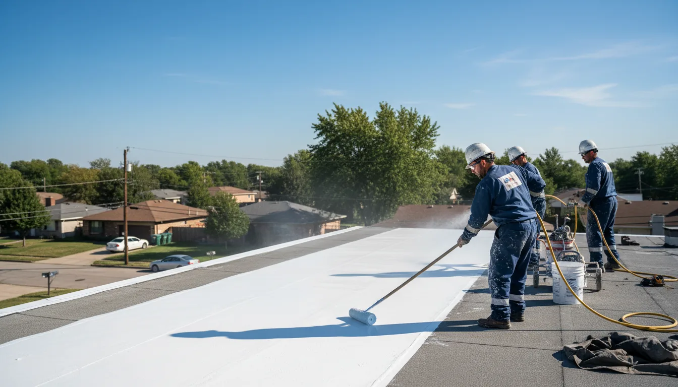 Commercial roof coating in Woodruff, SC near me